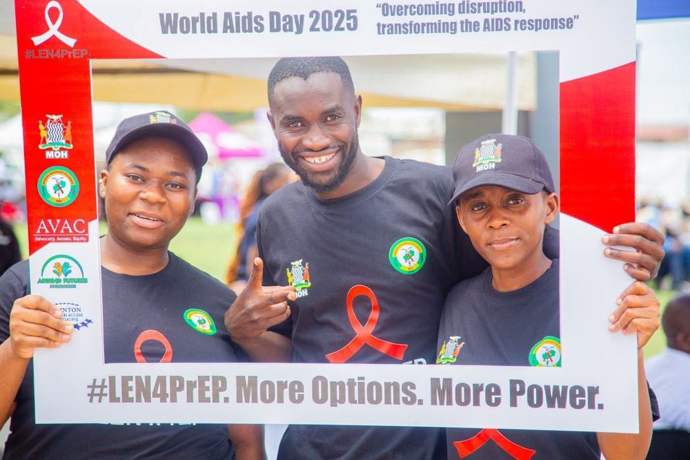 AFF team at the World AIDS Day 2025 #LEN4PrEP frame